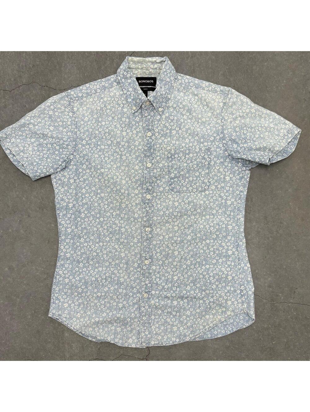 BONOBOS Slim Fit Short Sleeve Shirt